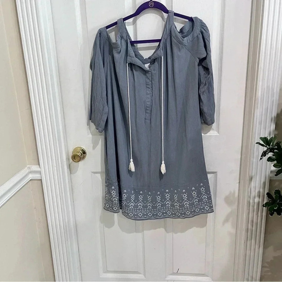 Knox ROSE MIDI GRAY COLORED DRESS - Picture 1 of 5